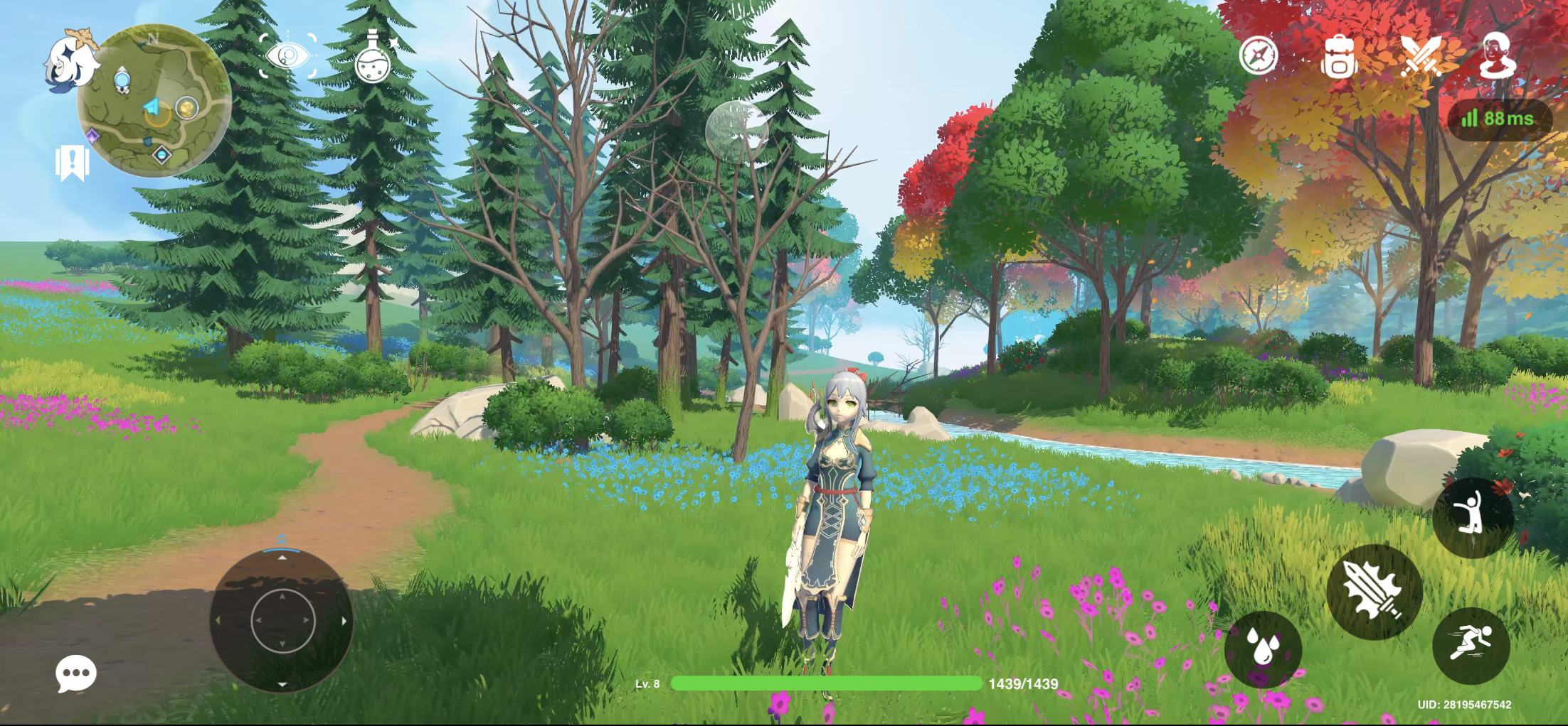 Fig. 1. Interactive Genshin Impact-style login flow, out-of-game navigation, and Lottie animations running over a Unity-rendered background in ProtoPie Studio.
